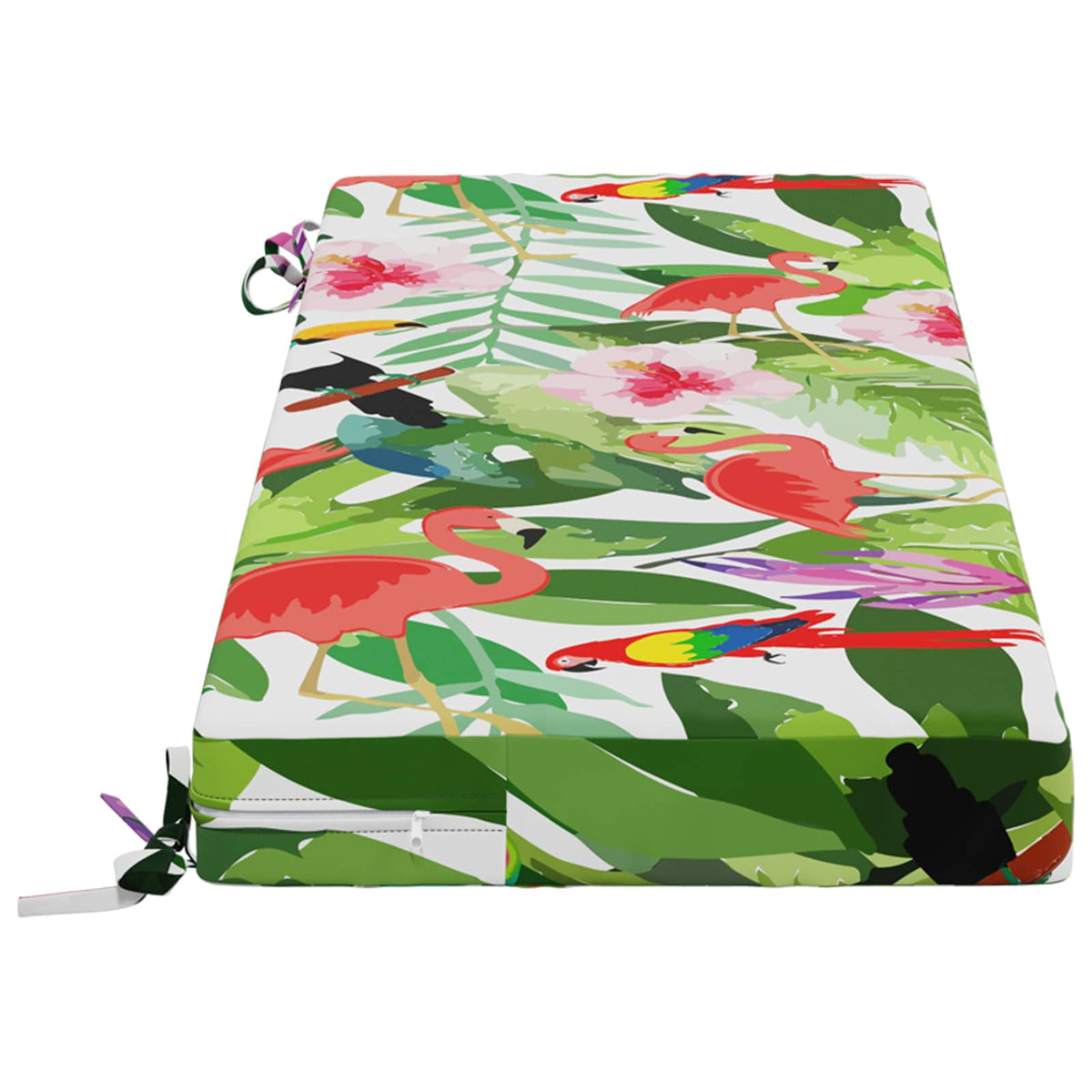 vidaXL Bench Cushion SOEST 100% Polyester Multicolour 110 x 40 x 8 cm