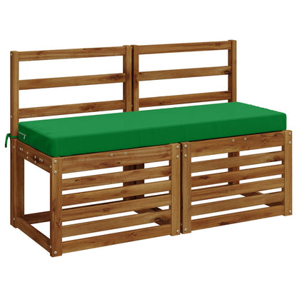 vidaXL Bench Cushion SOEST 100% Polyester Green 110 x 40 x 8 cm
