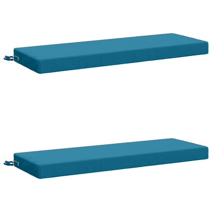 vidaXL 2-Piece Bench Cushions SOEST 2 pcs 100% Polyester Light Blue