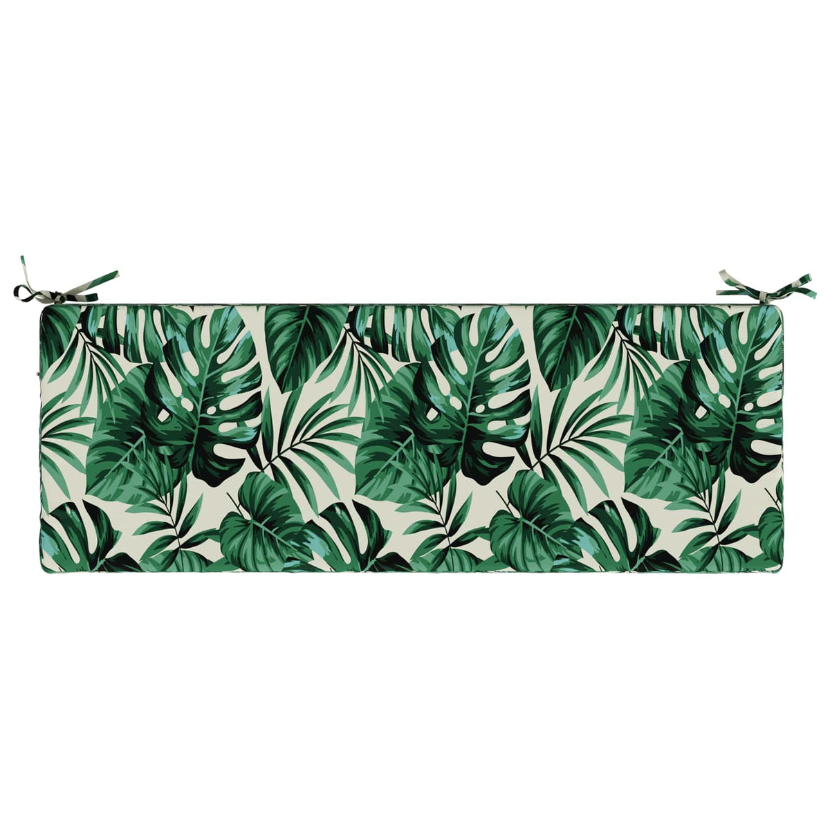 vidaXL Bench Cushion SOEST 100% Polyester Leaf Pattern 110 x 40 x 8 cm