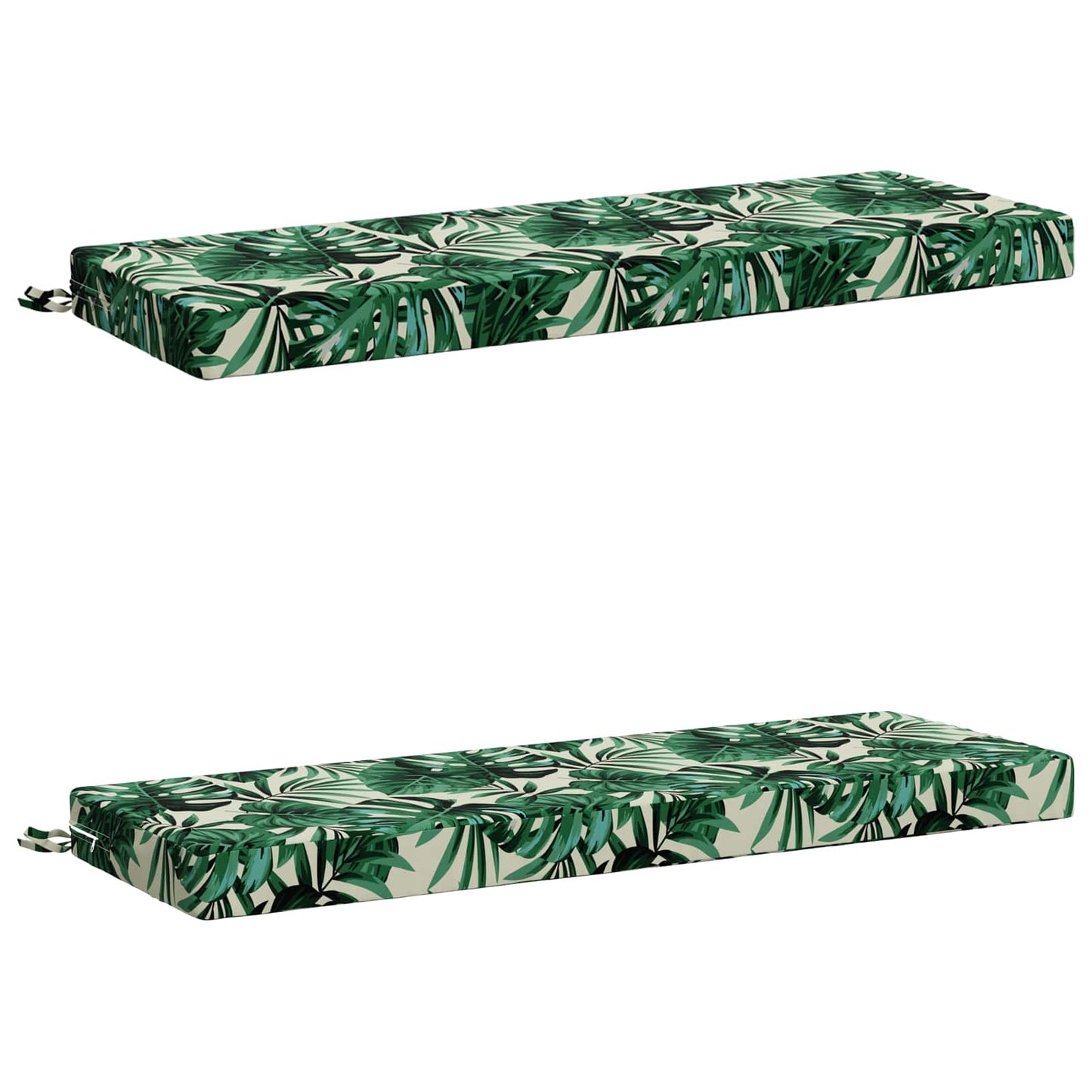 vidaXL 2-Piece Bench Cushions SOEST 2 pcs 100% Polyester Leaf Pattern