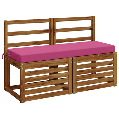 vidaXL Bench Cushion SOEST 100% Polyester Pink 110 x 40 x 8 cm