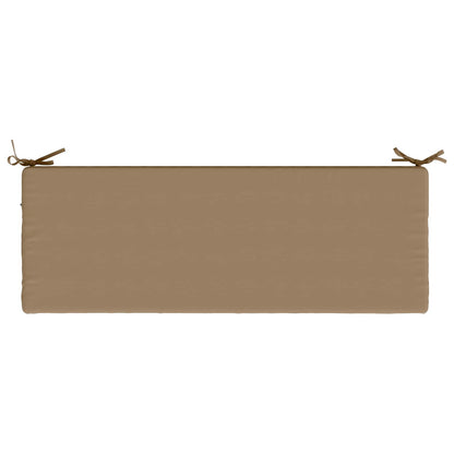 vidaXL Bench Cushion SOEST 100% Polyester Taupe 110 x 40 x 8 cm