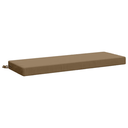 vidaXL 2-Piece Bench Cushions SOEST 2 pcs 100% Polyester Taupe