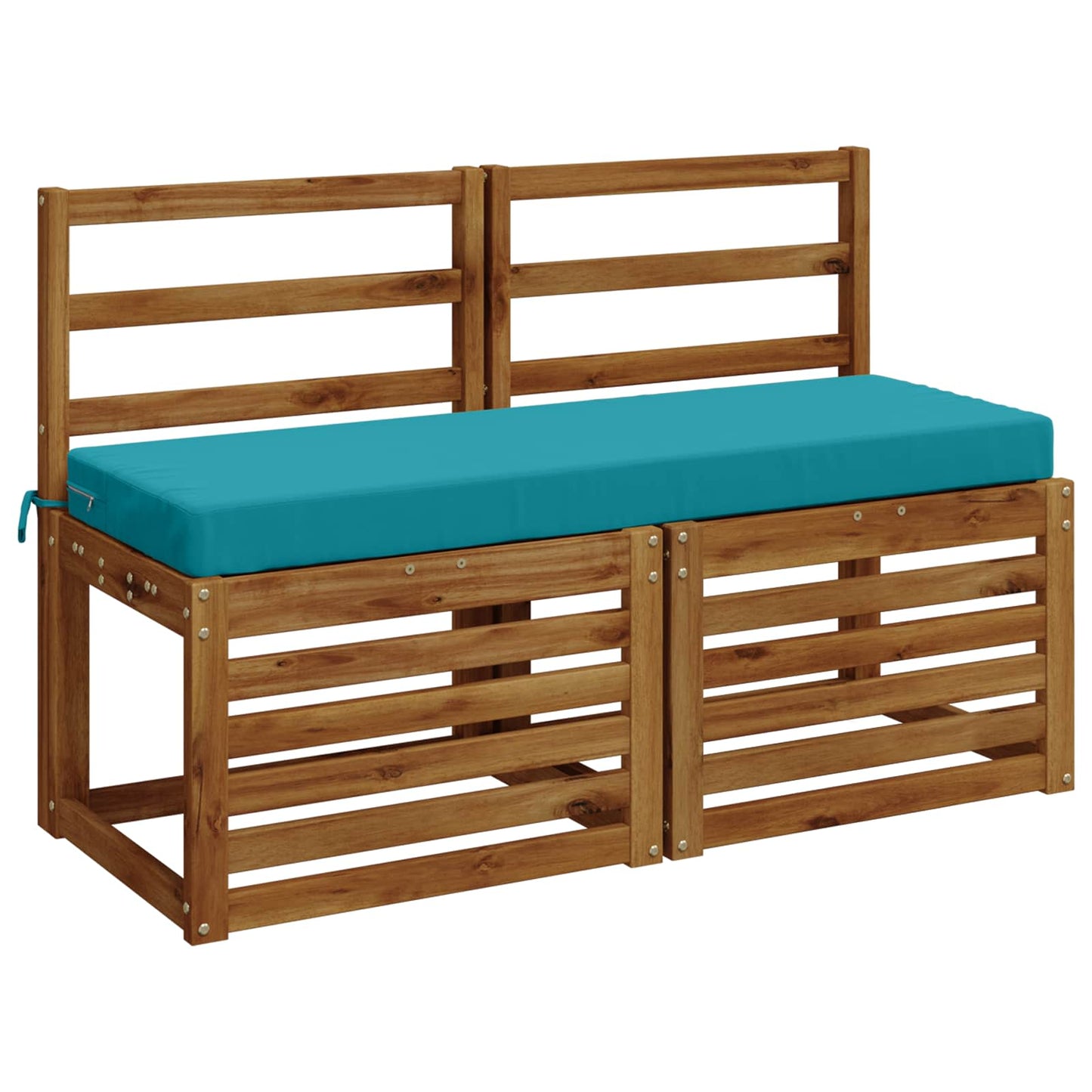 vidaXL 2-Piece Bench Cushions SOEST 2 pcs 100% Polyester Turquoise