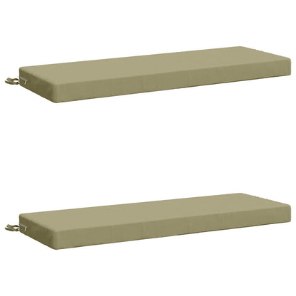 vidaXL 2-Piece Bench Cushions SOEST 2 pcs 100% Polyester Light Green
