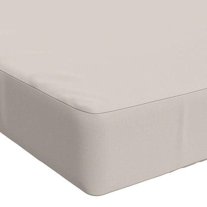 vidaXL Bench Cushion SOEST 100% Polyester White 120 x 40 x 8 cm
