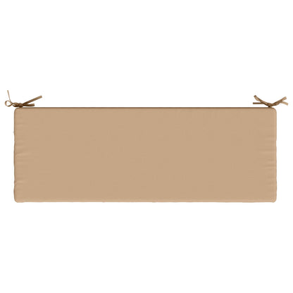 vidaXL Bench Cushion SOEST 100% Polyester Sand 120 x 40 x 8 cm