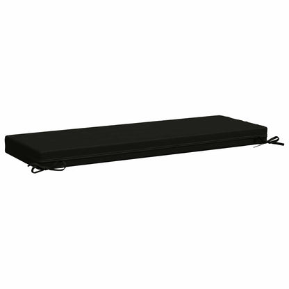 vidaXL Bench Cushion SOEST 100% Polyester Black 120 x 40 x 8 cm