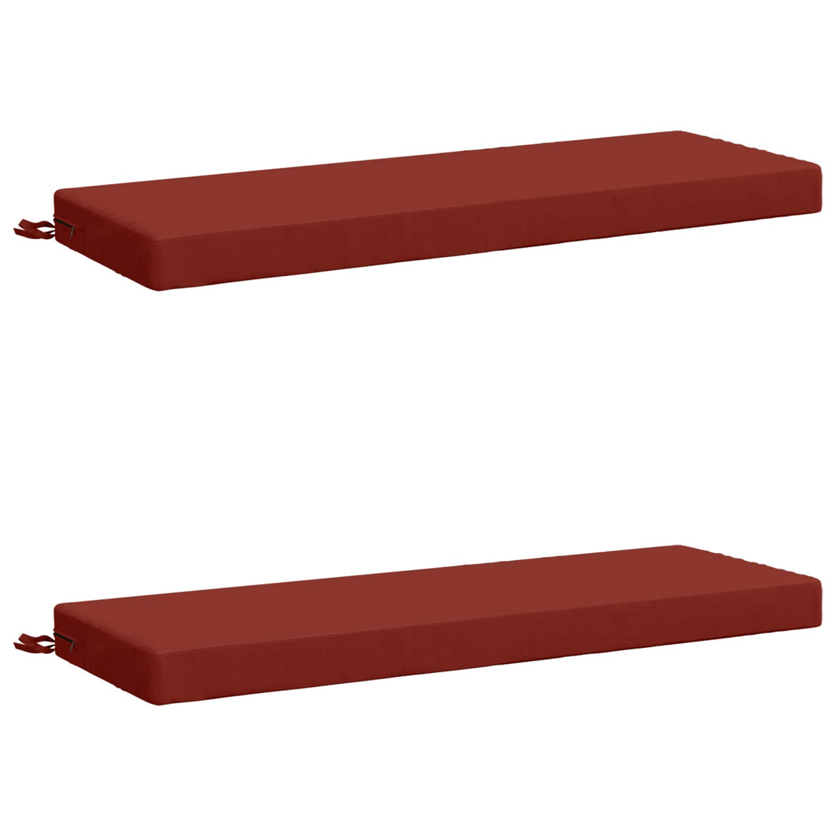 vidaXL 2-Piece Bench Cushions SOEST 2 pcs 100% Polyester Red