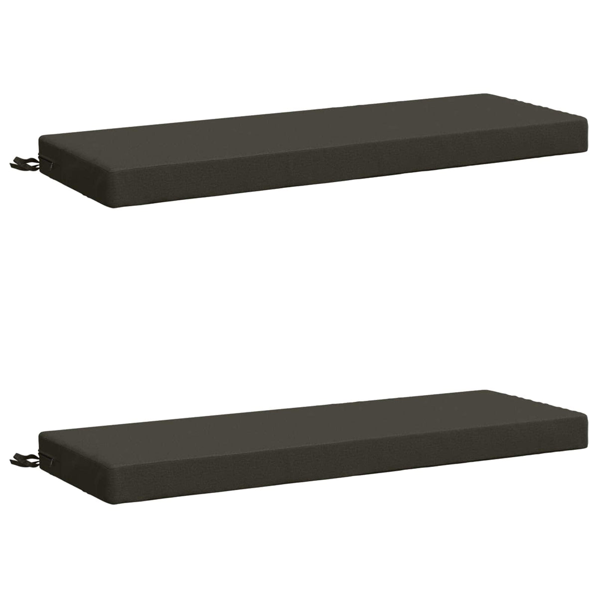 vidaXL 2-Piece Bench Cushions SOEST 2 pcs 100% Polyester Anthracite