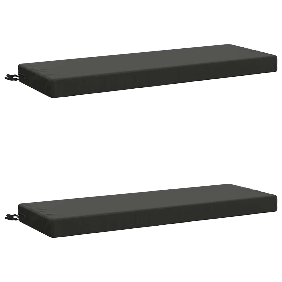 vidaXL 2-Piece Bench Cushions SOEST 2 pcs 100% Polyester Anthracite