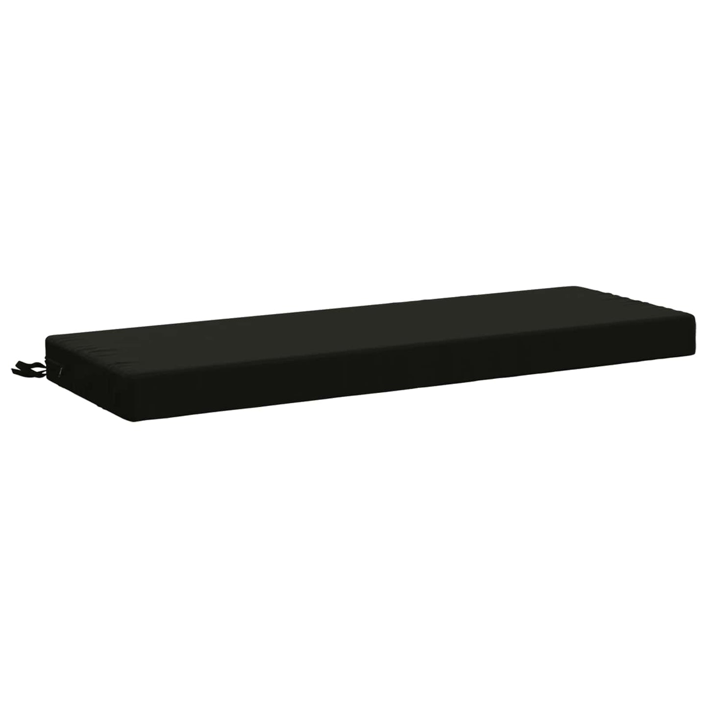 vidaXL Bench Cushion SOEST 100% Polyester Black 120 x 40 x 8 cm