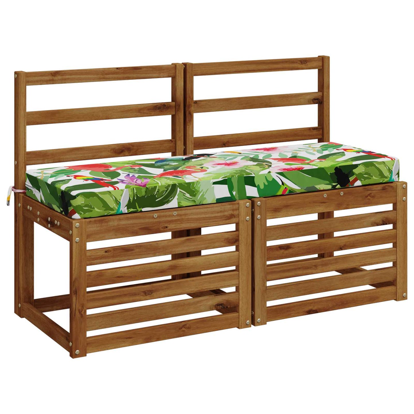vidaXL Bench Cushion SOEST 100% Polyester Multicolour 120 x 40 x 8 cm