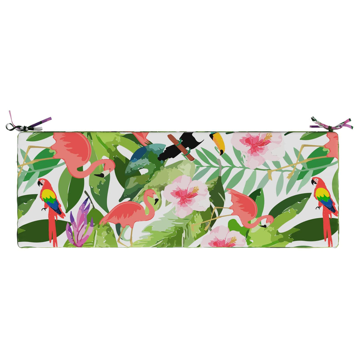 vidaXL Bench Cushion SOEST 100% Polyester Multicolour 120 x 40 x 8 cm