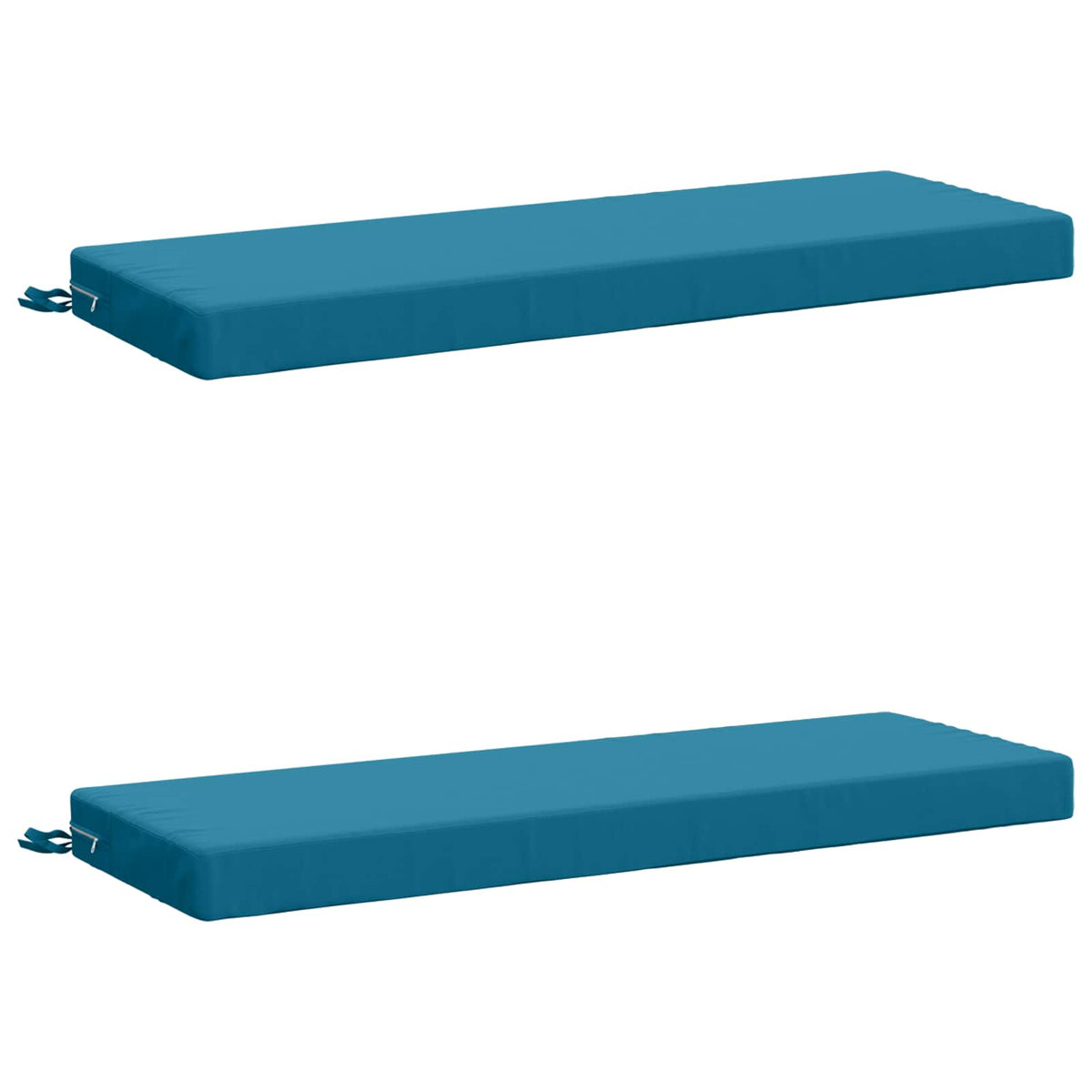vidaXL 2-Piece Bench Cushions SOEST 2 pcs 100% Polyester Light Blue