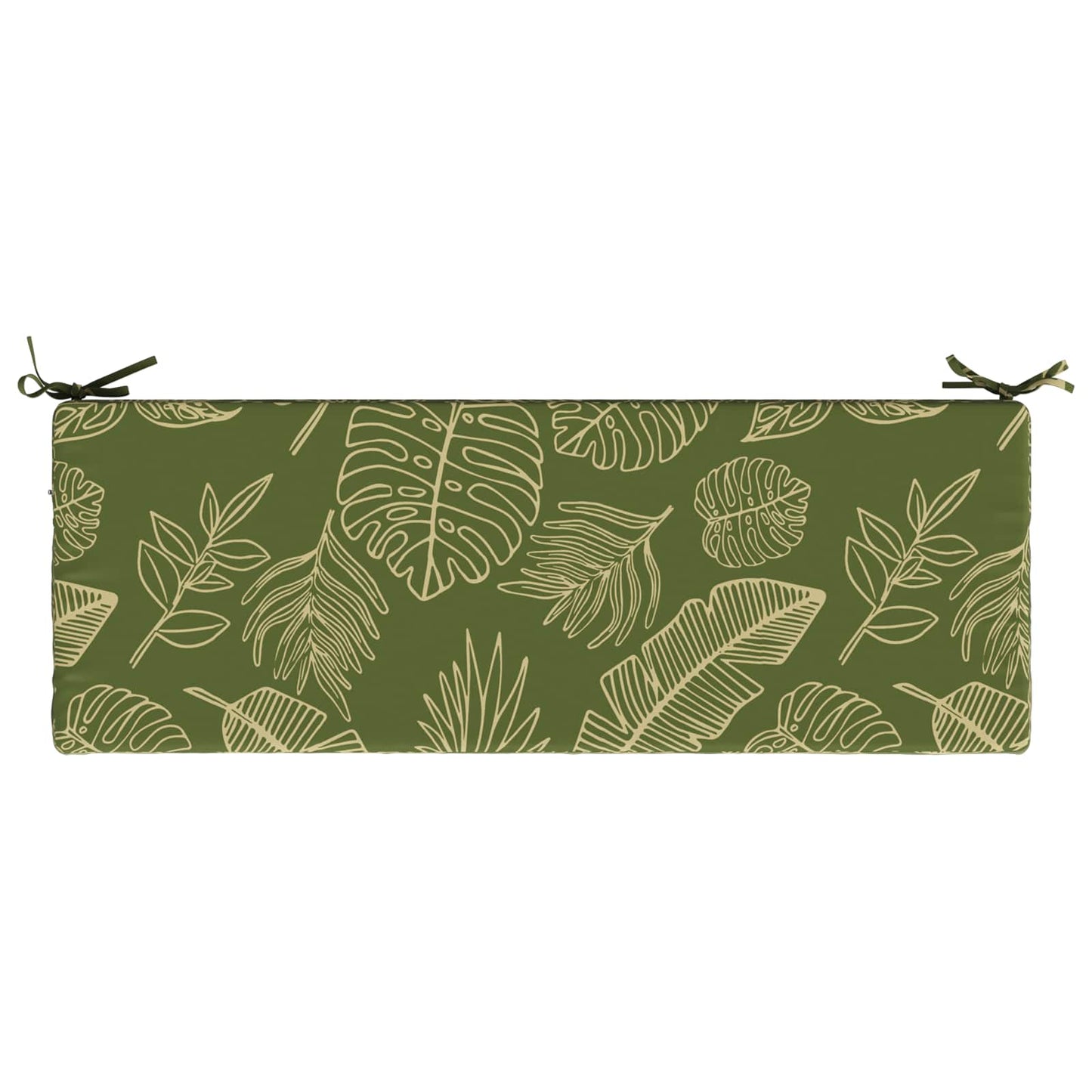 vidaXL 2-Piece Bench Cushions SOEST 2 pcs 100% Polyester Leaf Design