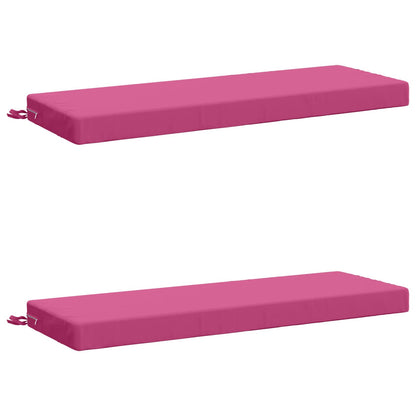 vidaXL 2-Piece Bench Cushions SOEST 2 pcs 100% Polyester Pink