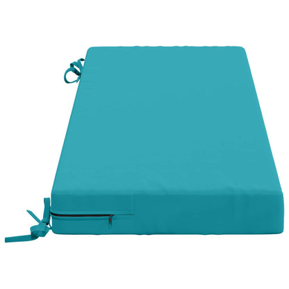vidaXL Bench Cushion SOEST 100% Polyester Turquoise 120 x 40 x 8 cm