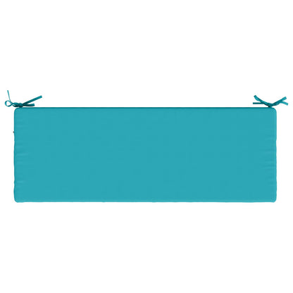 vidaXL Bench Cushion SOEST 100% Polyester Turquoise 120 x 40 x 8 cm
