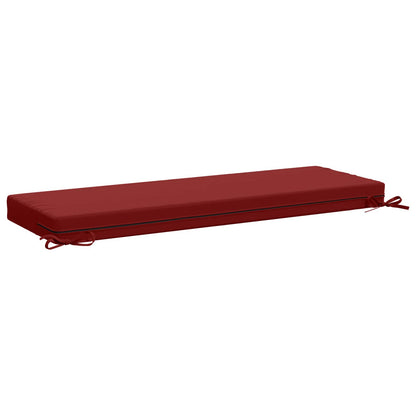 vidaXL 2-Piece Bench Cushions SOEST 2 pcs 100% Polyester Wine Red