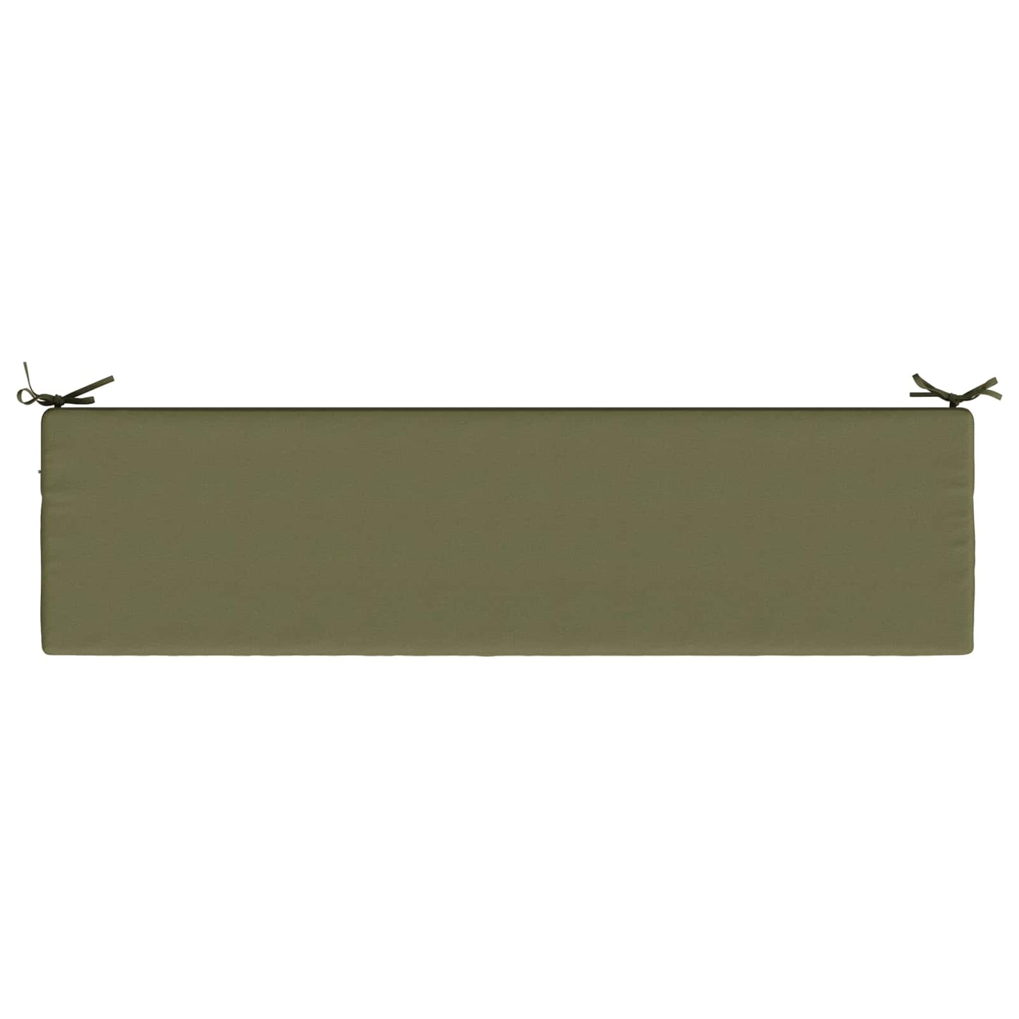 vidaXL Bench Cushion SOEST 100% Polyester Olive Green 140 x 40 x 8 cm