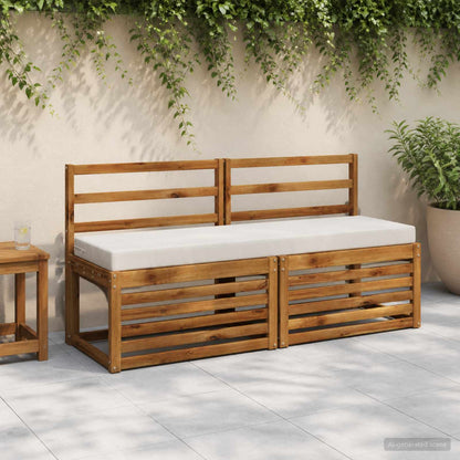 vidaXL Bench Cushion SOEST 100% Polyester White 160 x 40 x 8 cm