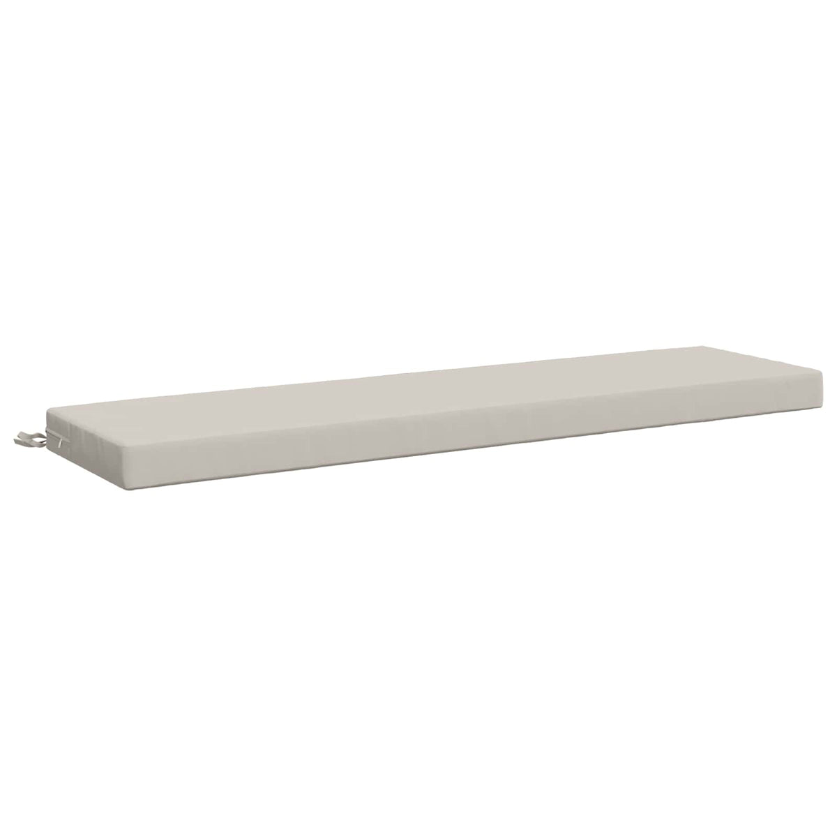 vidaXL Bench Cushion SOEST 100% Polyester White 140 x 40 x 8 cm