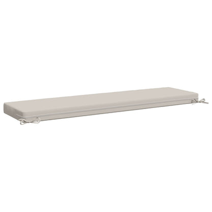 vidaXL Bench Cushion SOEST 100% Polyester White 140 x 40 x 8 cm