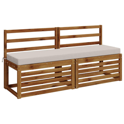 vidaXL Bench Cushion SOEST 100% Polyester White 140 x 40 x 8 cm