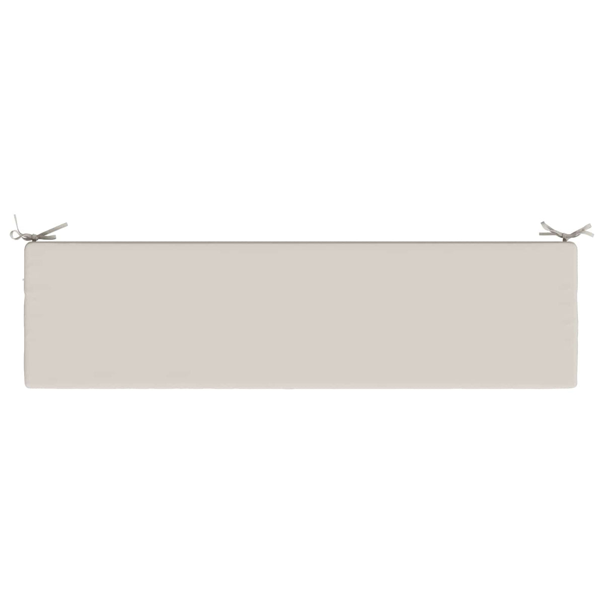 vidaXL Bench Cushion SOEST 100% Polyester White 140 x 40 x 8 cm
