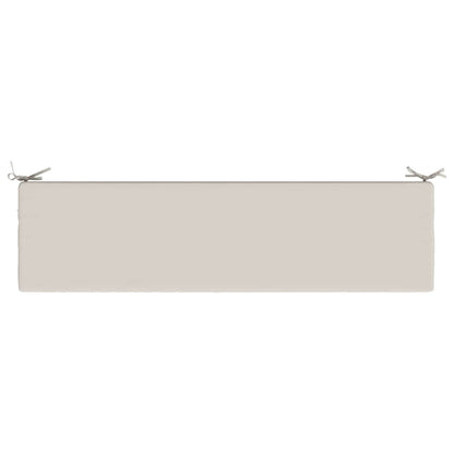 vidaXL Bench Cushion SOEST 100% Polyester White 140 x 40 x 8 cm