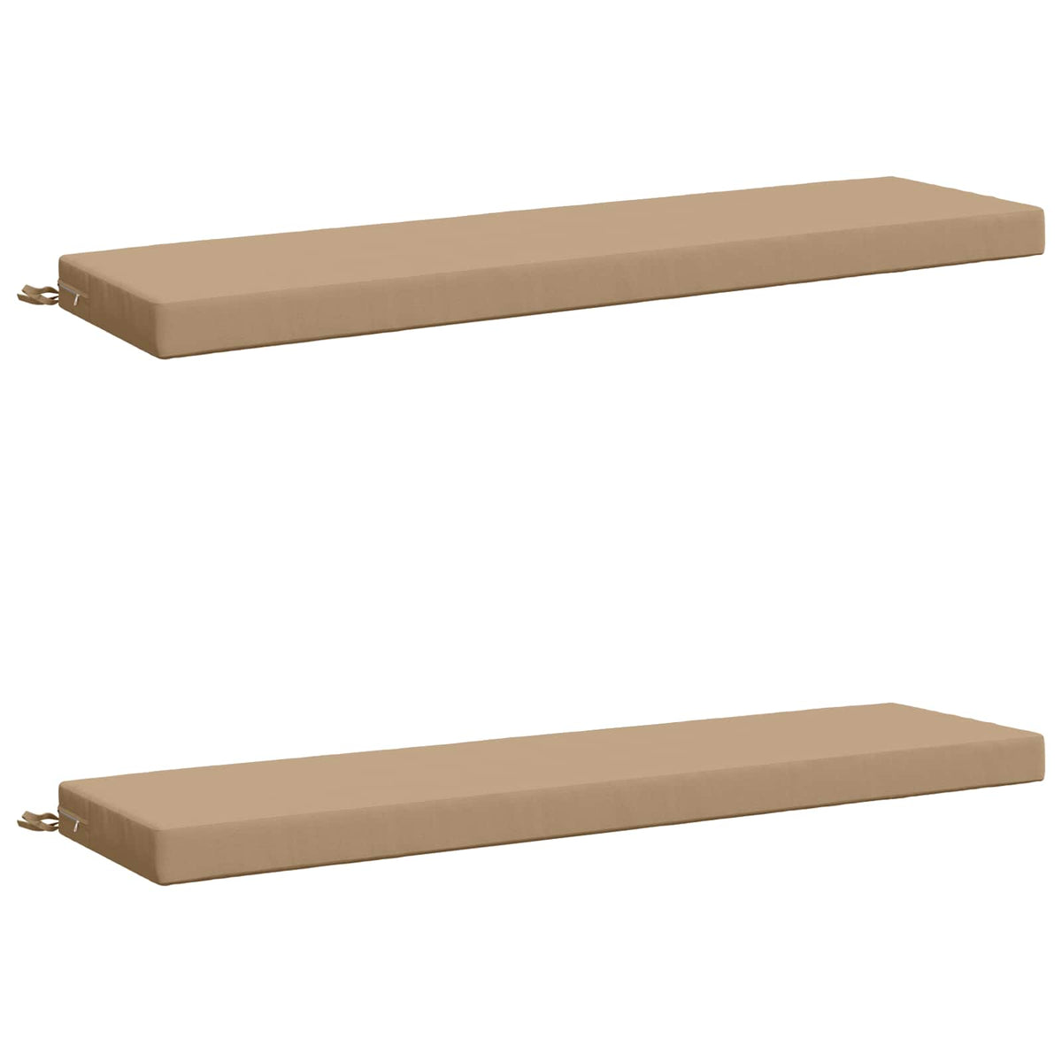vidaXL 2-Piece Bench Cushions SOEST 2 pcs 100% Polyester Sand