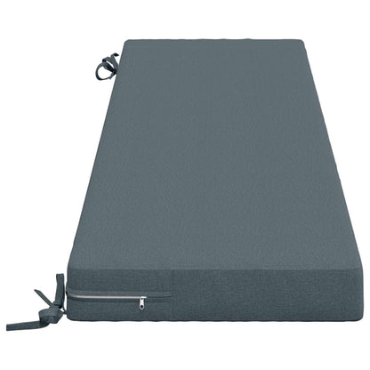 vidaXL Bench Cushion SOEST 100% Polyester Blue 140 x 40 x 8 cm