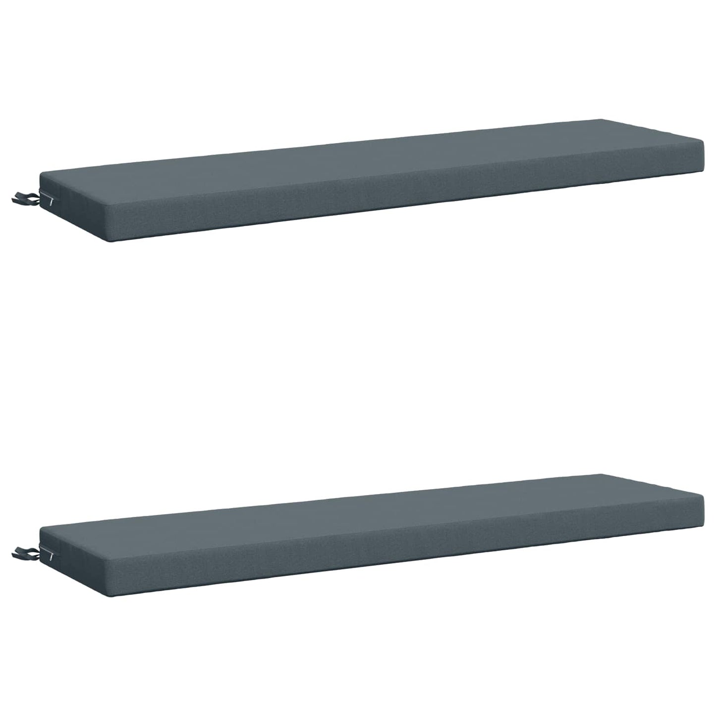 vidaXL 2-Piece Bench Cushions SOEST 2 pcs 100% Polyester Blue