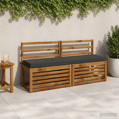 vidaXL Bench Cushion SOEST 100% Polyester Anthracite 150 x 40 x 8 cm