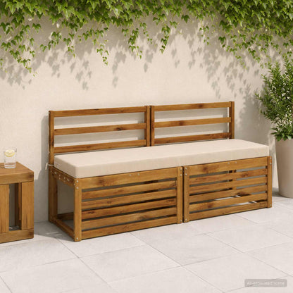 vidaXL Bench Cushion SOEST 100% Polyester Cream 150 x 40 x 8 cm