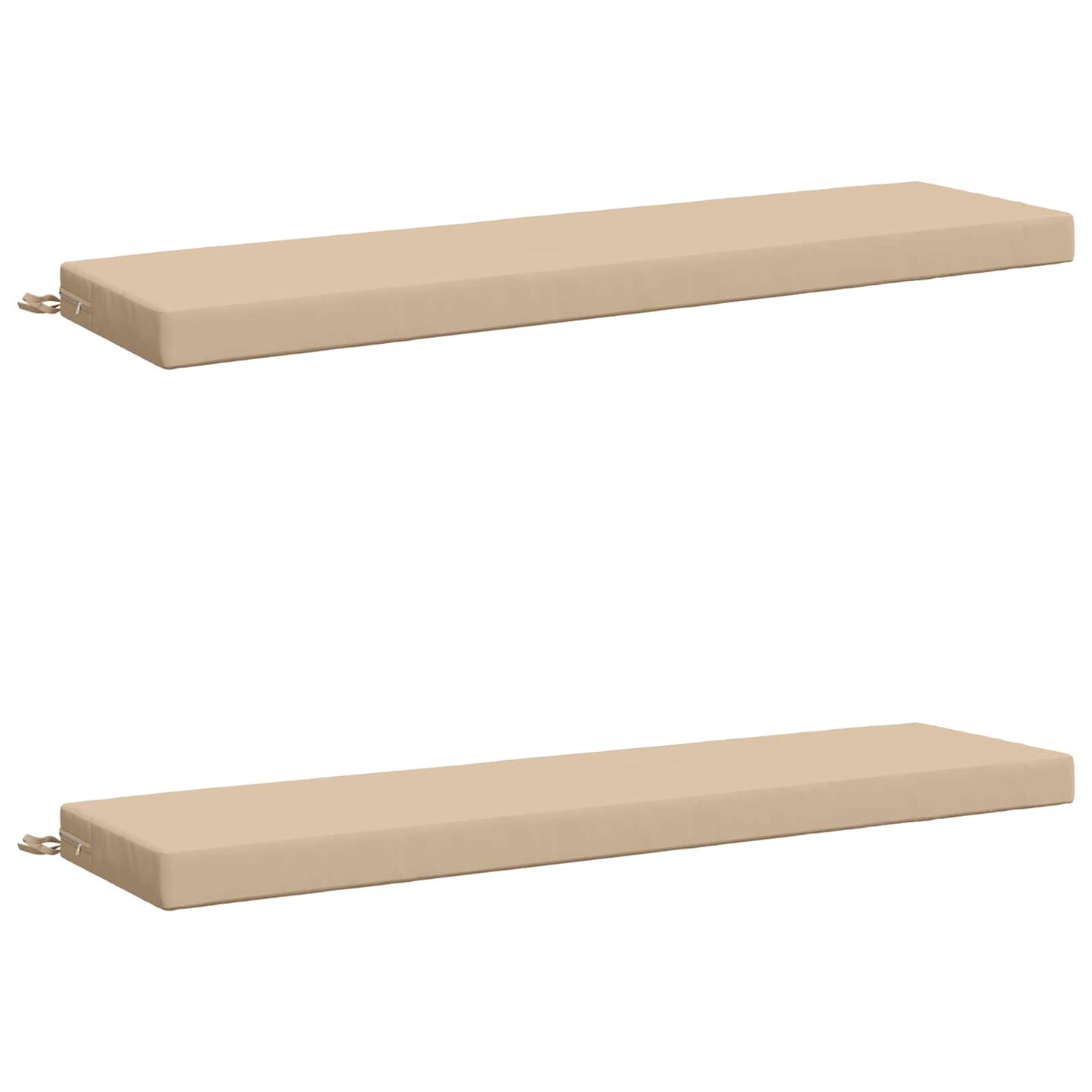 vidaXL 2-Piece Bench Cushions SOEST 2 pcs 100% Polyester Cream