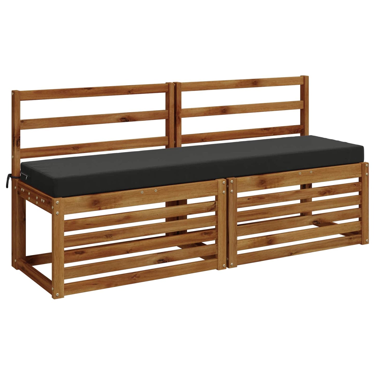 vidaXL Bench Cushion SOEST 100% Polyester Anthracite 140 x 40 x 8 cm