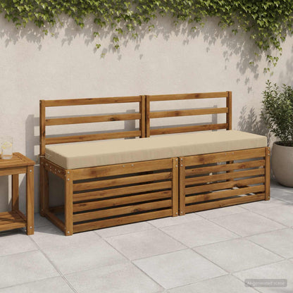 vidaXL Bench Cushion SOEST 100% Polyester Beige 150 x 40 x 8 cm