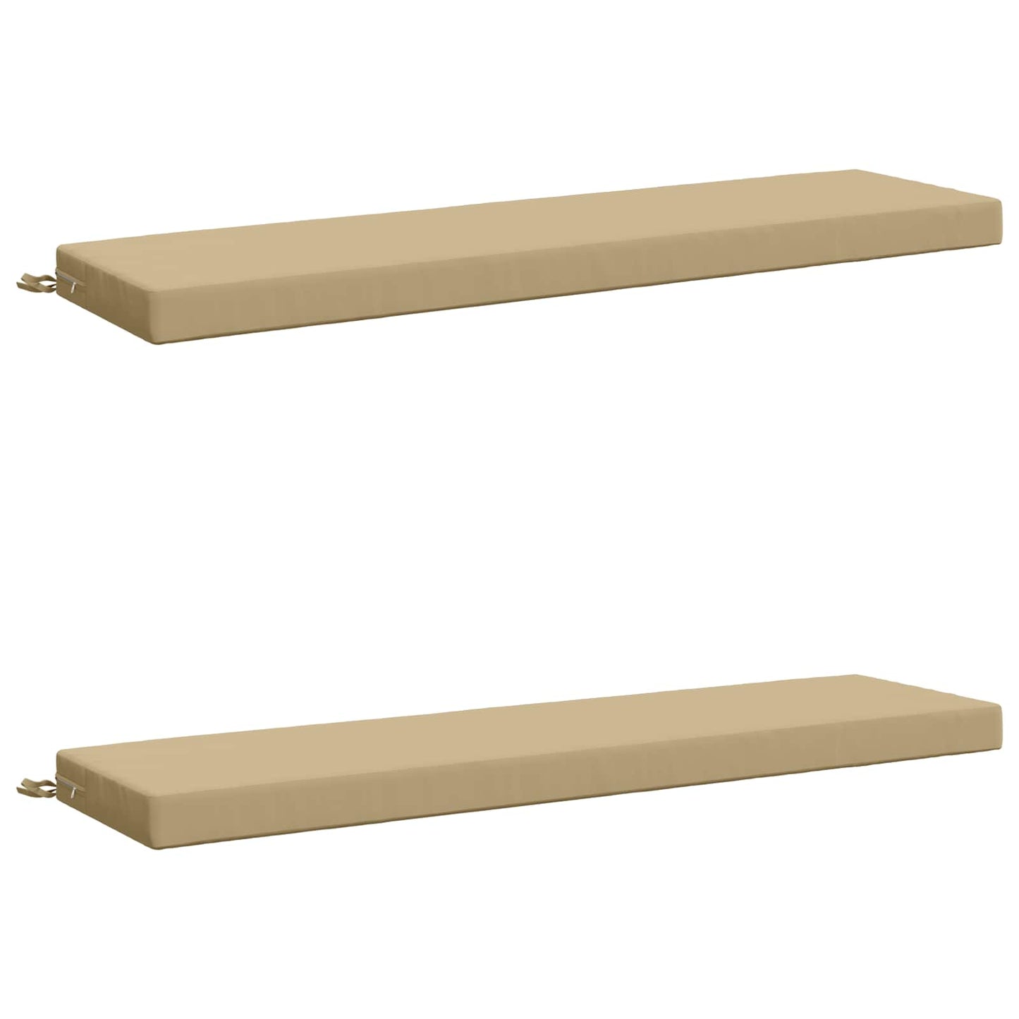 vidaXL 2-Piece Bench Cushions SOEST 2 pcs 100% Polyester Beige