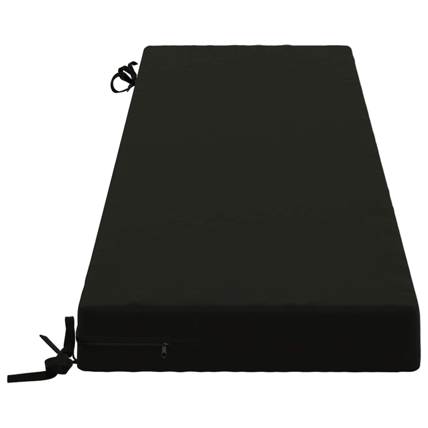 vidaXL Bench Cushion SOEST 100% Polyester Black 140 x 40 x 8 cm