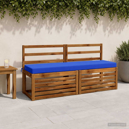 vidaXL 2-Piece Bench Cushions SOEST 2 pcs 100% Polyester Royal Blue