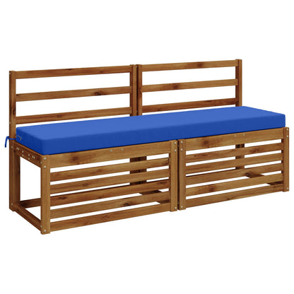 vidaXL Bench Cushion SOEST 100% Polyester Royal Blue 140 x 40 x 8 cm