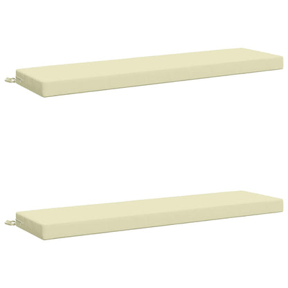 vidaXL 2-Piece Bench Cushions SOEST 2 pcs 100% Polyester Cream