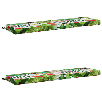 vidaXL 2-Piece Bench Cushions SOEST 2 pcs 100% Polyester Multicolour