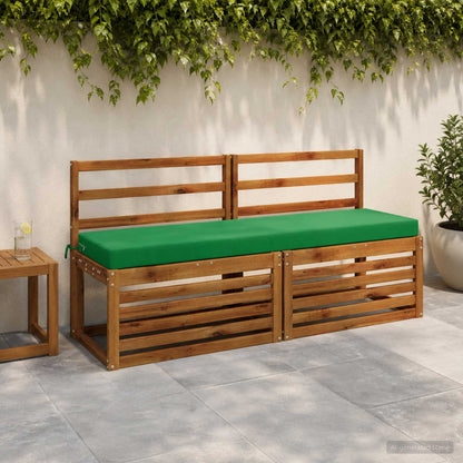 vidaXL Bench Cushion SOEST 100% Polyester Green 140 x 40 x 8 cm