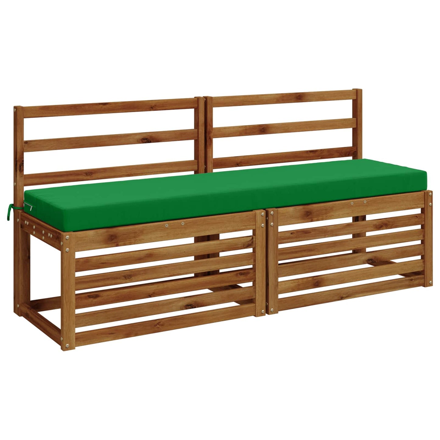 vidaXL Bench Cushion SOEST 100% Polyester Green 140 x 40 x 8 cm