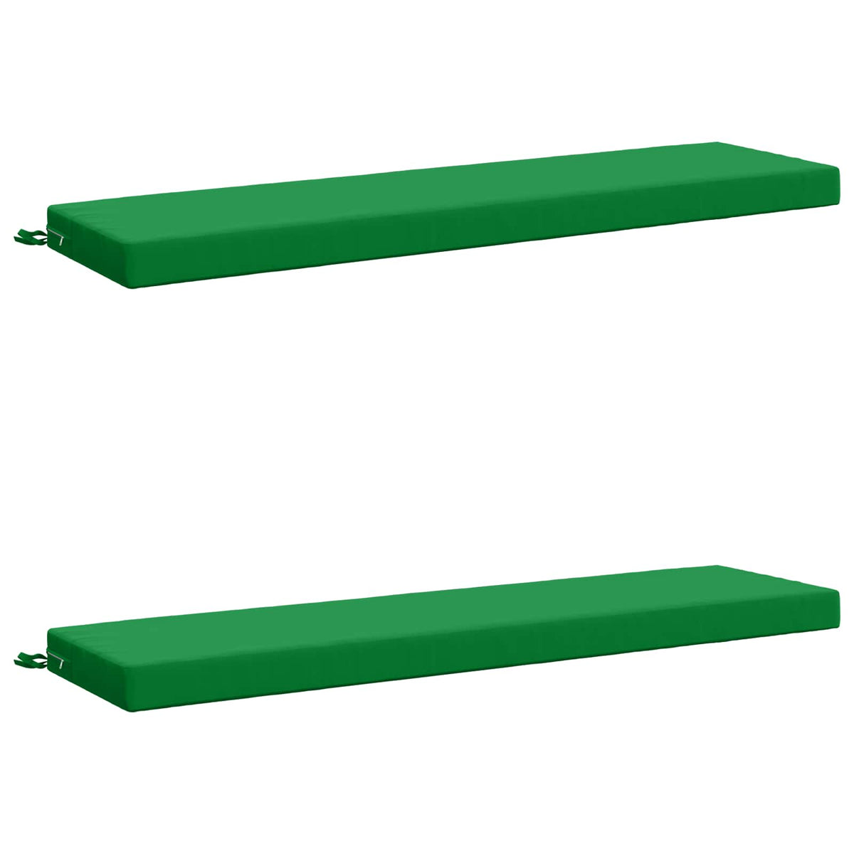 vidaXL 2-Piece Bench Cushions SOEST 2 pcs 100% Polyester Green
