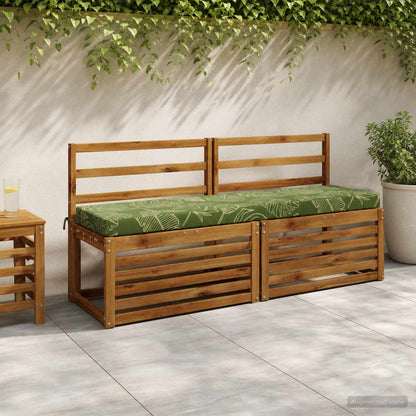vidaXL Bench Cushion SOEST 100% Polyester Leaf Design 160 x 40 x 8 cm